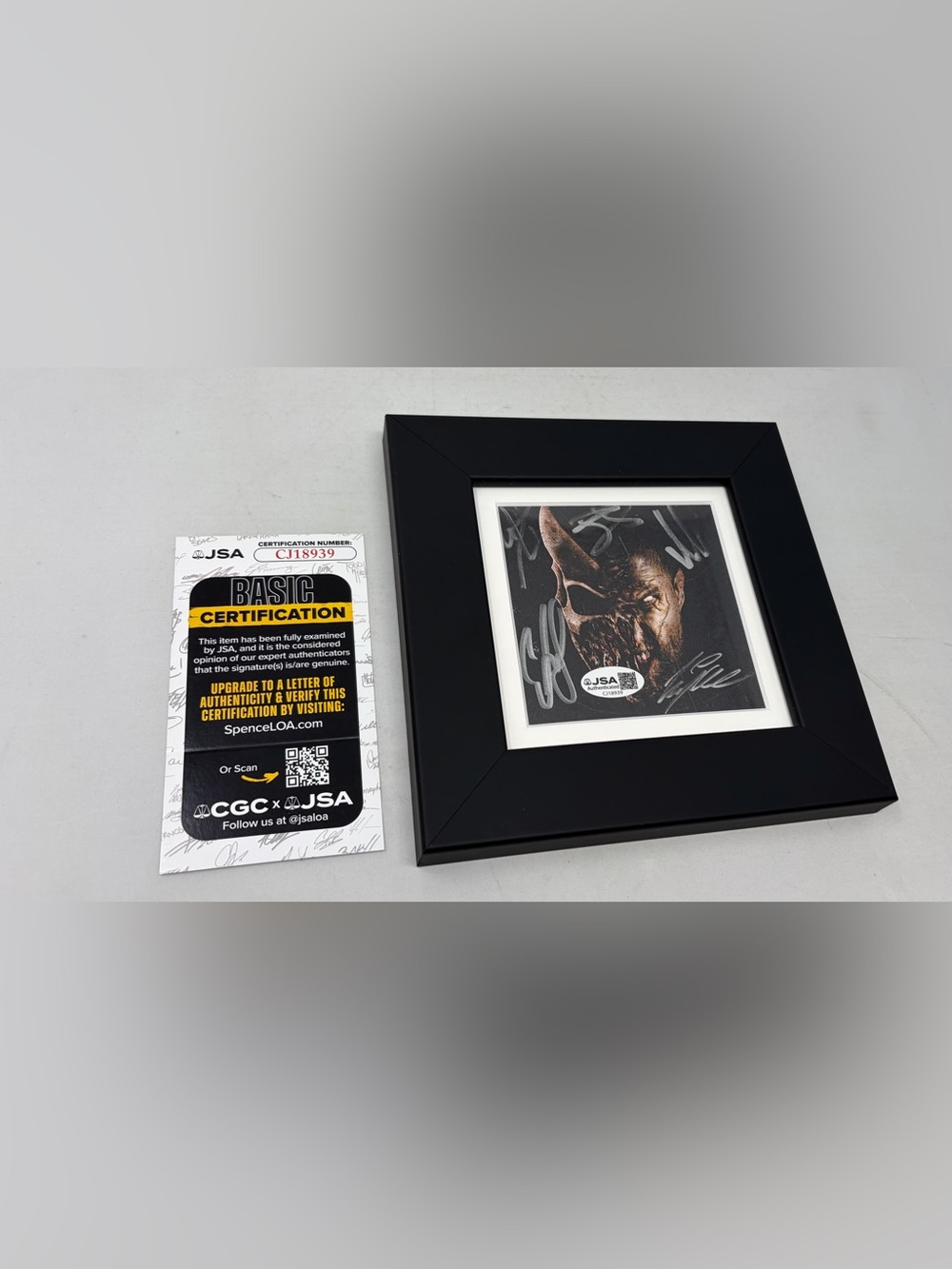 Slaughter To Prevail signed Grizzly Insert Framed JSA COA‎